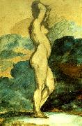 Theodore   Gericault femme nue oil painting